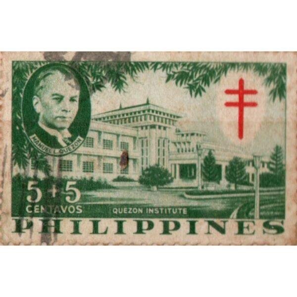 5-5 Philippines Quezon Institute Used Stamp