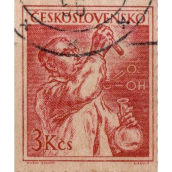 3 Ceskoslovensko Mario Stretti Used Stamp