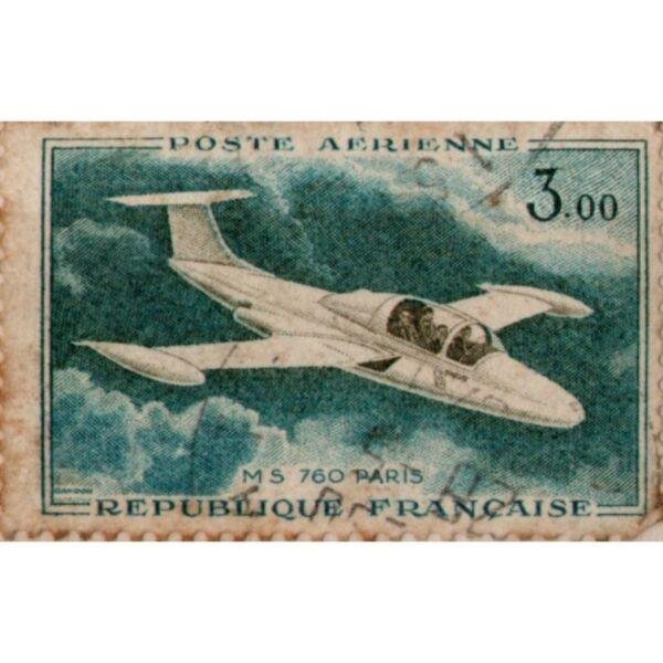 3 Republique Francaise MS 760 Paris Used Stamp
