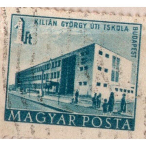 1 Magyar Posta Kilian Gyorgy Uti Iskola Budapest Used Stamp