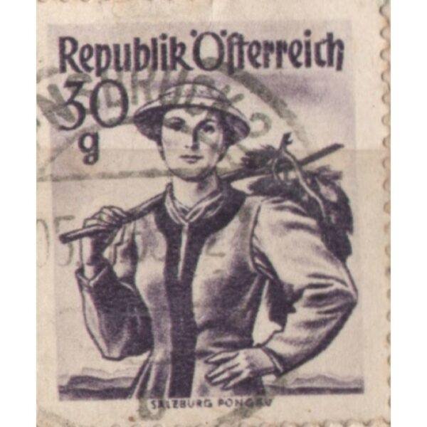 30 Republik Osterreich Salzburg Pongau Used Stamp