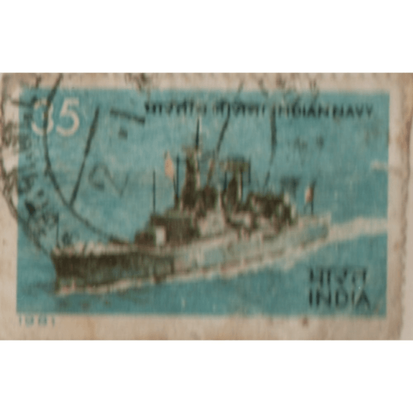 35 India Indian Navy Used Stamp