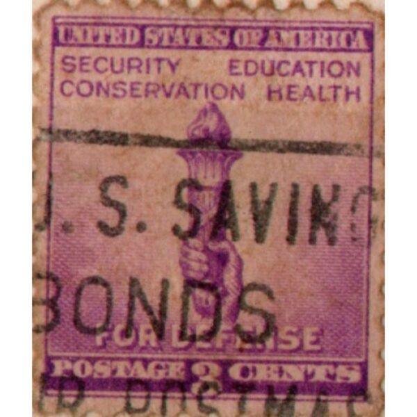 3 United States OF America Postage Security Education Conservation Health Used Stamp