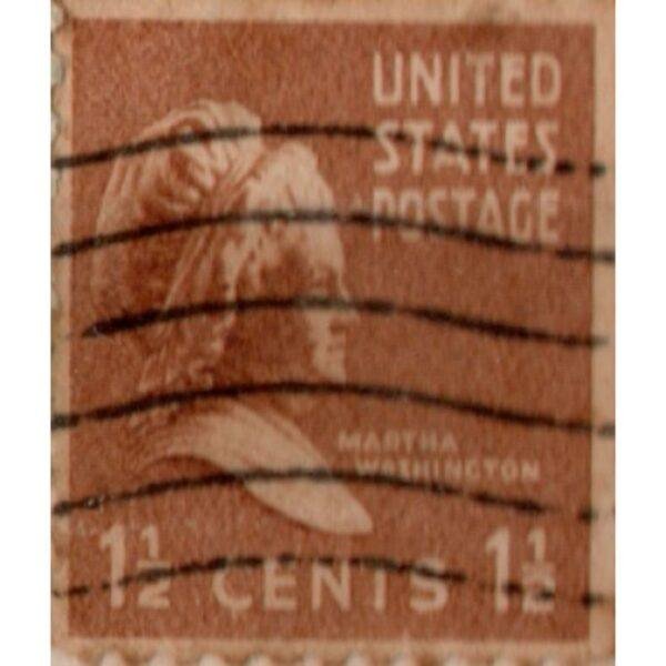 1 United States Postage Martha Washington Used Stamp