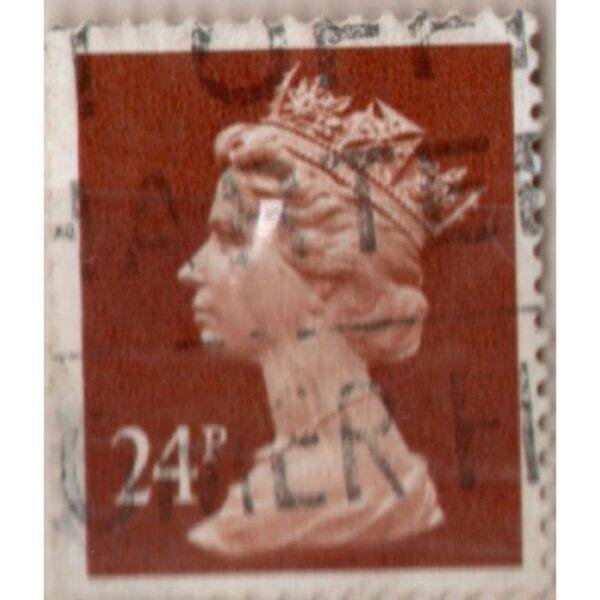 24 Queen Used Stamp