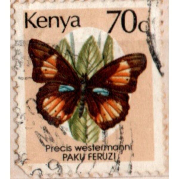 70 Kenya Precis Westernmanni Paku Feruzi Used Stamp