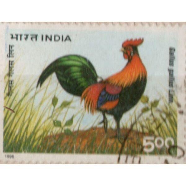 500 India Gallus Gallus Linn Used Stamp