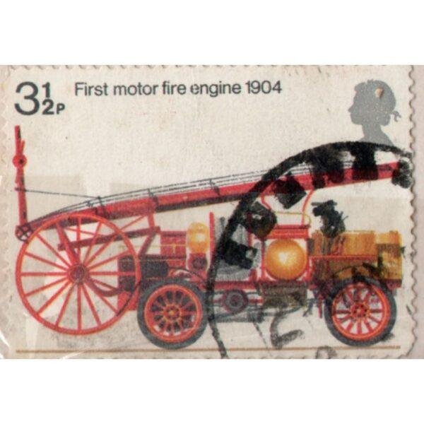 3.5 1904 First Motor Fire Engine Used Stamp