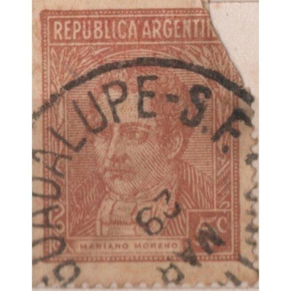 5 Republica Argentina Mariano Moreno Used Stamp