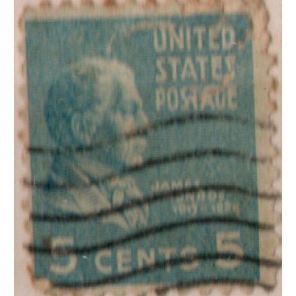 5 United States Postage James Monroe Used Stamp