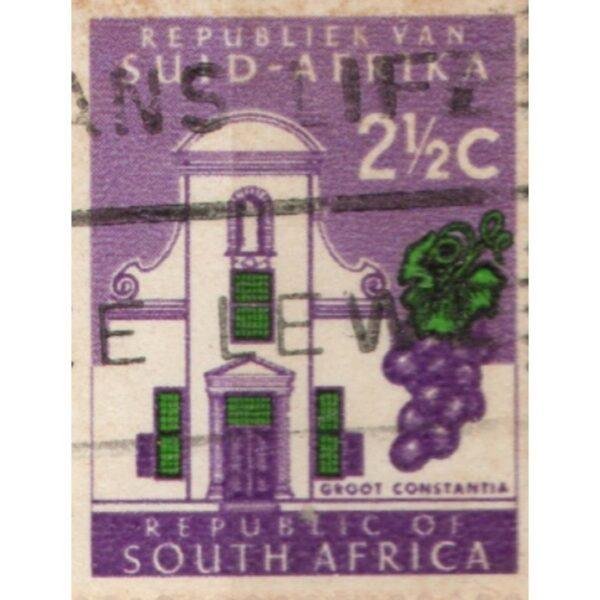 2.5 Republic Of South Africa Groot Constantia Used Stamp