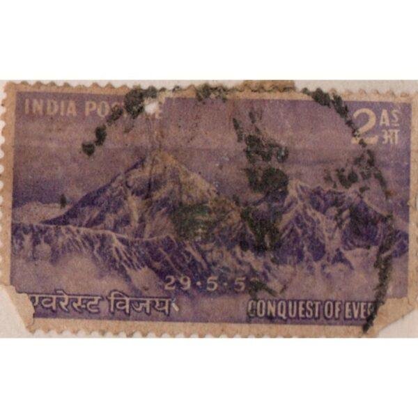 2 India 29-5-1953 Conquest Of Everest Used Stamp