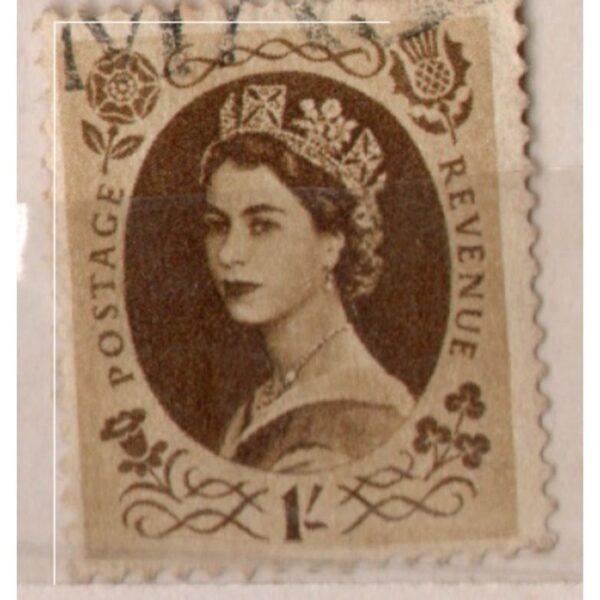 1 Postage Revenue Used Stamp (Brown)