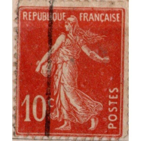 10 Republique Francaise Used Stamp