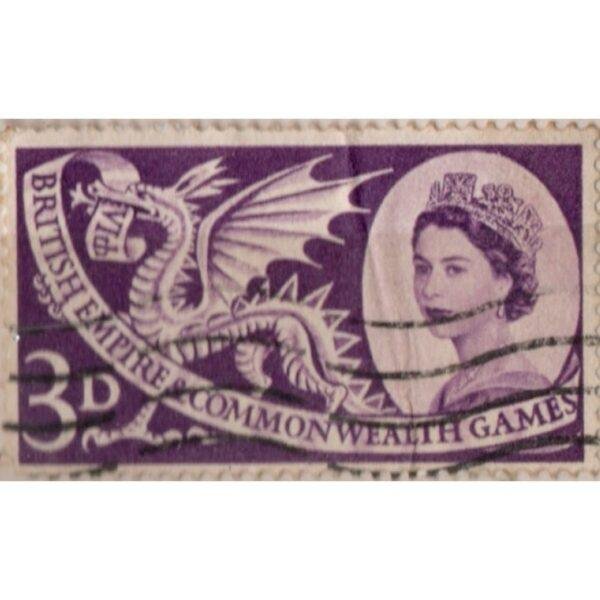 3 6th British Empire And Commonwealth Games Used Stamp