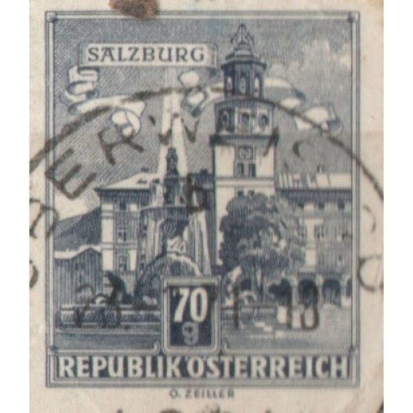 70 Republik Osterreich O Zeiller Used Stamp
