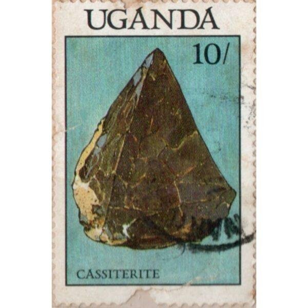 10 Uganda Cassiterite Used Stamp