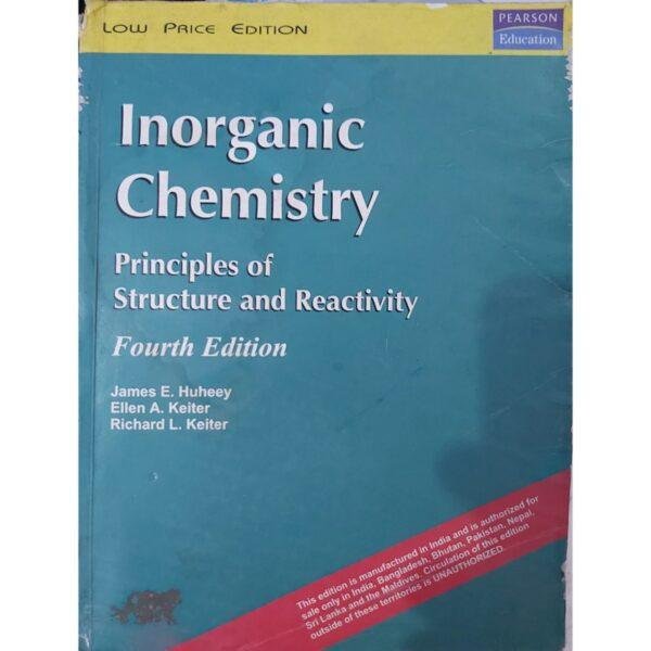 Inorganic Chemistry Pearson Principles of Structure and Reactivity 4th Edition by James E Huheey