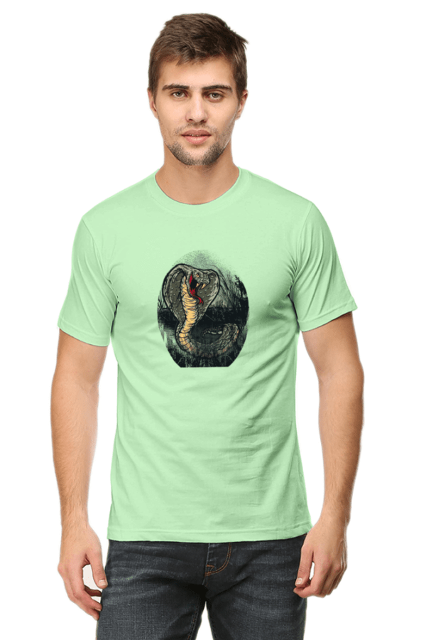 Graphic Printed Round Neck Half Sleeve T-Shirt for Men
