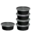 50ML Plastic Sauce Dip Container Black
