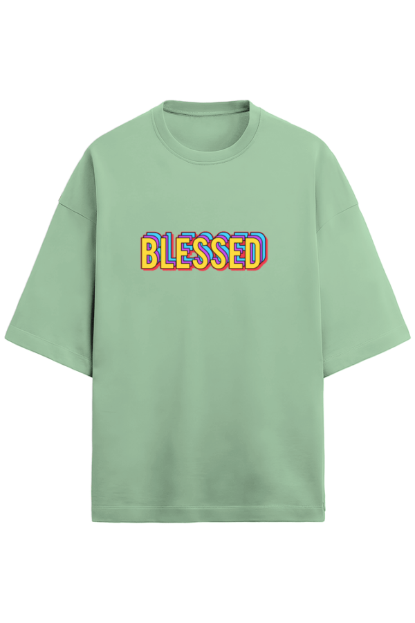 Blessed Printed Unisex Terry Oversized T-Shirt