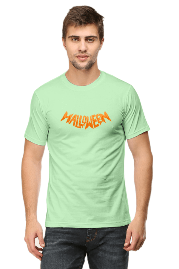 Halloween Printed Round Neck Half Sleeve Unisex T-Shirt
