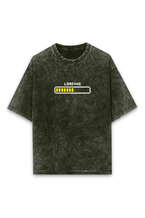 Loading Graphic Printed Acid Wash Cotton Oversized Unisex T-Shirt
