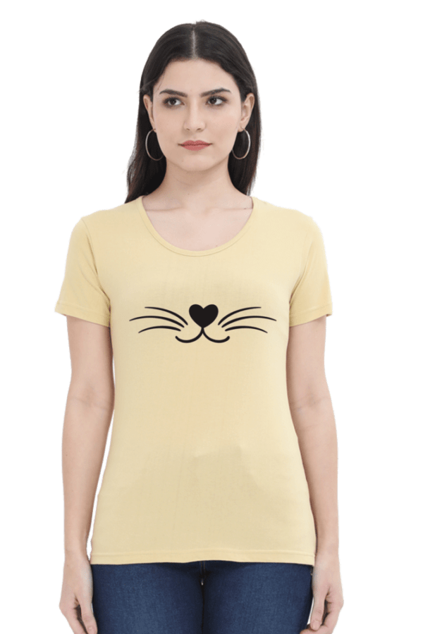 Round Neck Half Sleeve Cotton Classic T Shirt For Women
