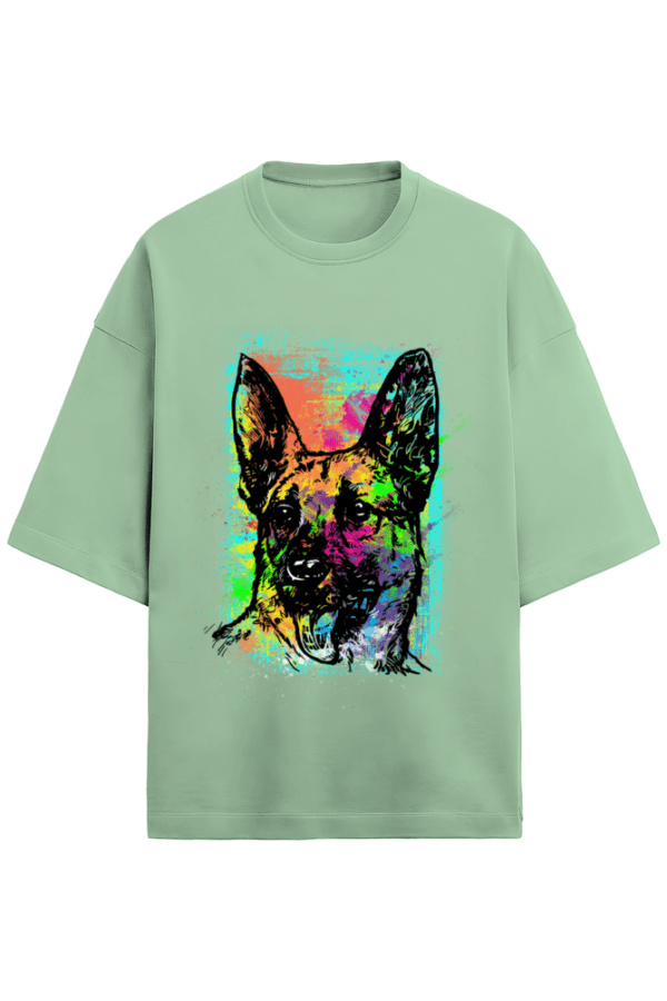 Graphic Printed Unisex Terry Cotton Oversized T-Shirt