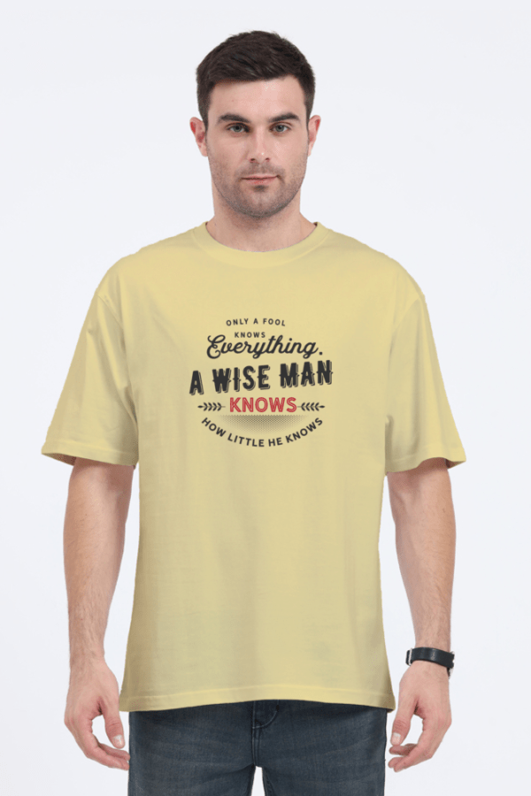A Wise Man Printed Unisex Oversized Classic T-Shirt