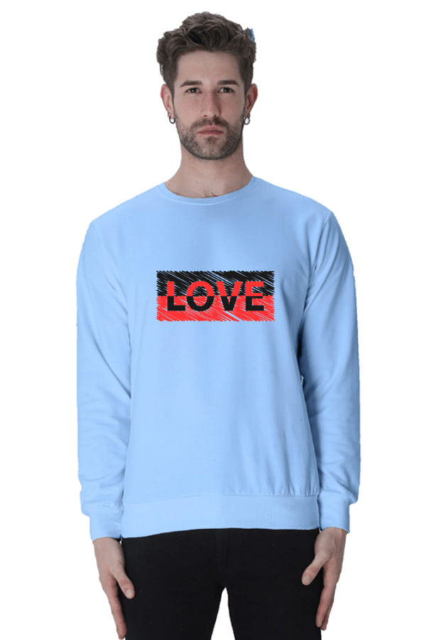 Love Graphic Printed Unisex Sweatshirts