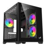 ICEMASTER Dynamite Mid-Tower Computer Gaming Cabinet Black