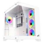 ICEMASTER Dynamite XL PRO 7 Infinity ARGB Fans Mid Tower Gaming Cabinet White