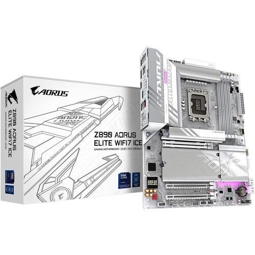 Gigabyte Z890 AORUS ELITE WIFI7 ICE LGA 1851 ATX Snow White Motherboard