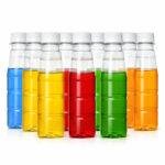 100ML Round Plastic Transparent Bottle with White Cap
