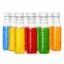 100ML Round Plastic Transparent Bottle with White Cap