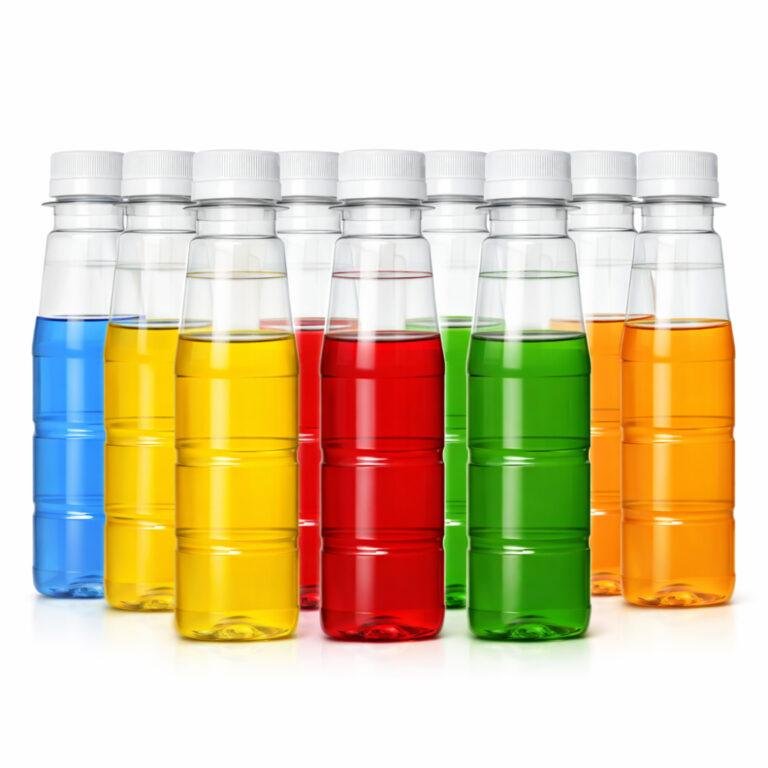 100ML Round Plastic Transparent Bottle with White Cap