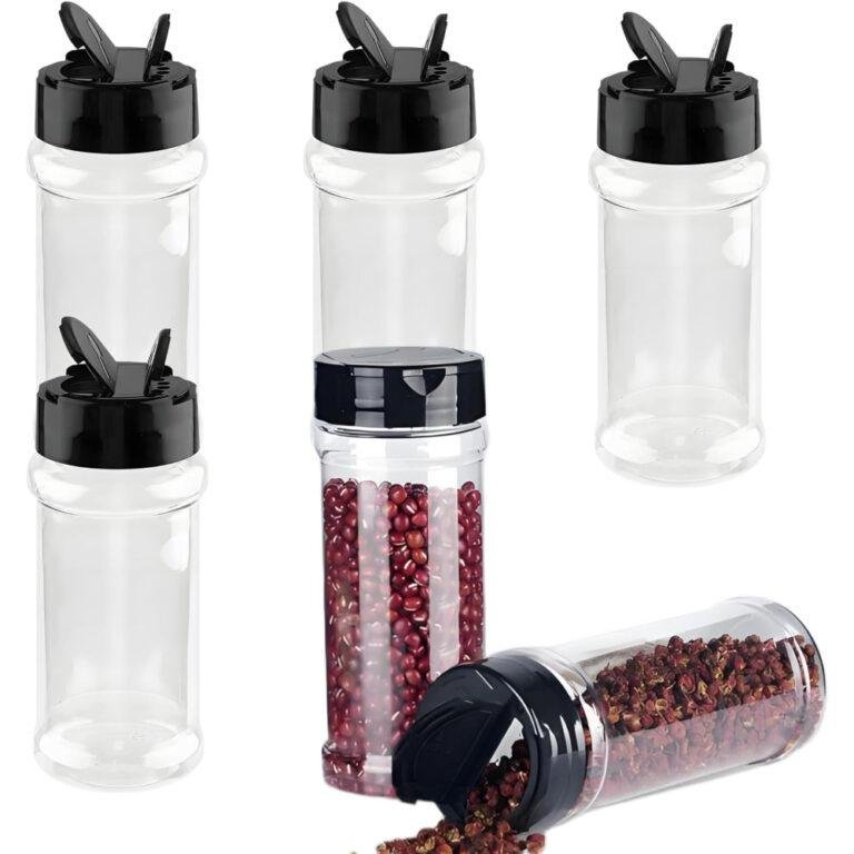 Spice Pet Jars Bottle with Two Sided Sifter Shaker Lids